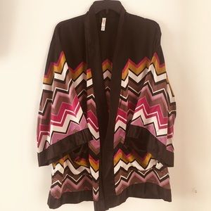 Satin Robe with Kimono Sleeves